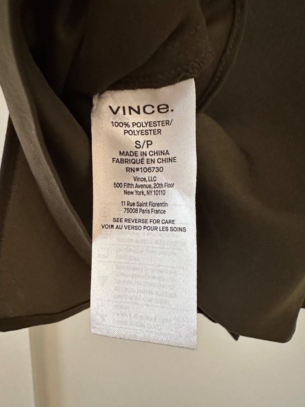 NWT Vince draped green tank - Picture 3 of 6